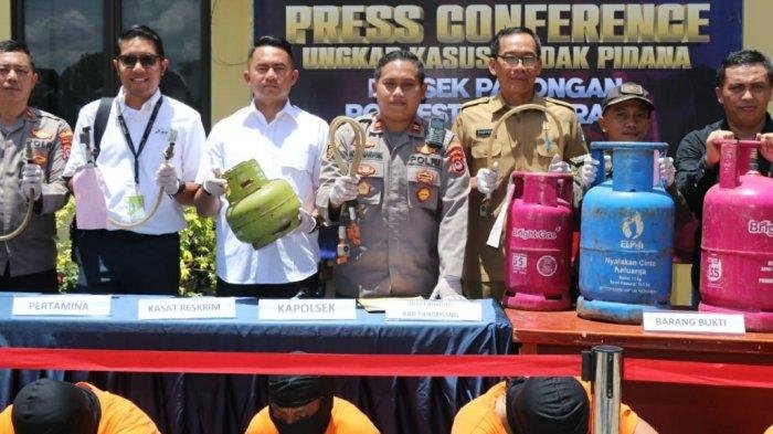 Polisi Bongkar Praktik Pengoplosan Gas Elpiji di Panongan Tangerang, 5 Pelaku Diamankan