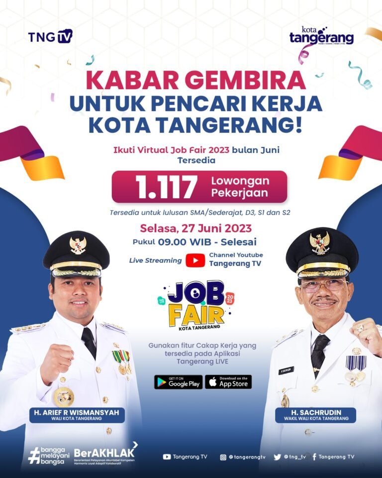 Sedang Cari Kerja? Besok Pemkot Tangerang Buka Virtual Jobfair dengan 1.117 Loker