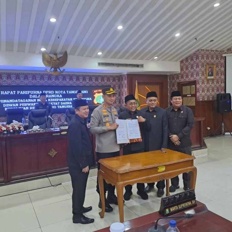 Bantuan Pengamanan dan Pembentukan Produk Hukum, DPRD Kota Tangerang MoU dengan Polres Metro Tangerang