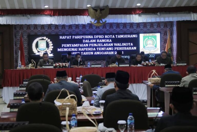 Rancangan APBD Perubahan Kota Tangerang 2023 Menurun, DPRD Siap Dorong Pendapatan Daerah