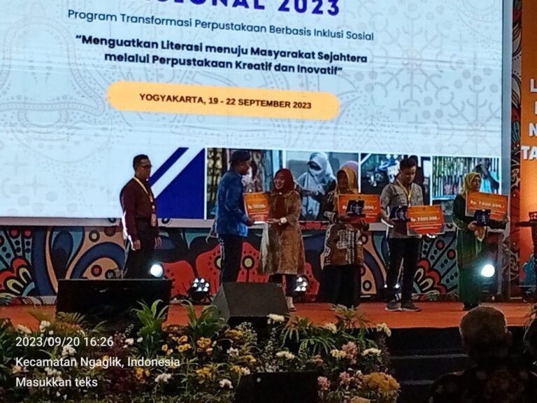 Perpustakaan Kota Tangerang Sabet Anugerah Penghargaan Layanan Terbaik Nasional 2023