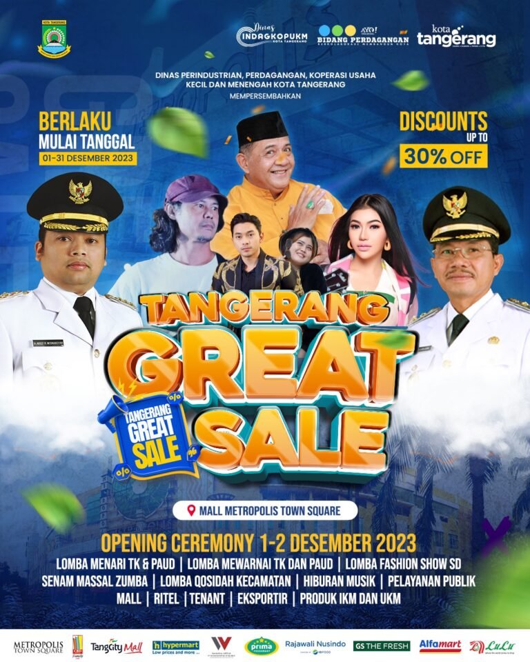 Ayo Ramaikan Pembukaan Tangerang Great Sale 2023 di Mall Metropolis