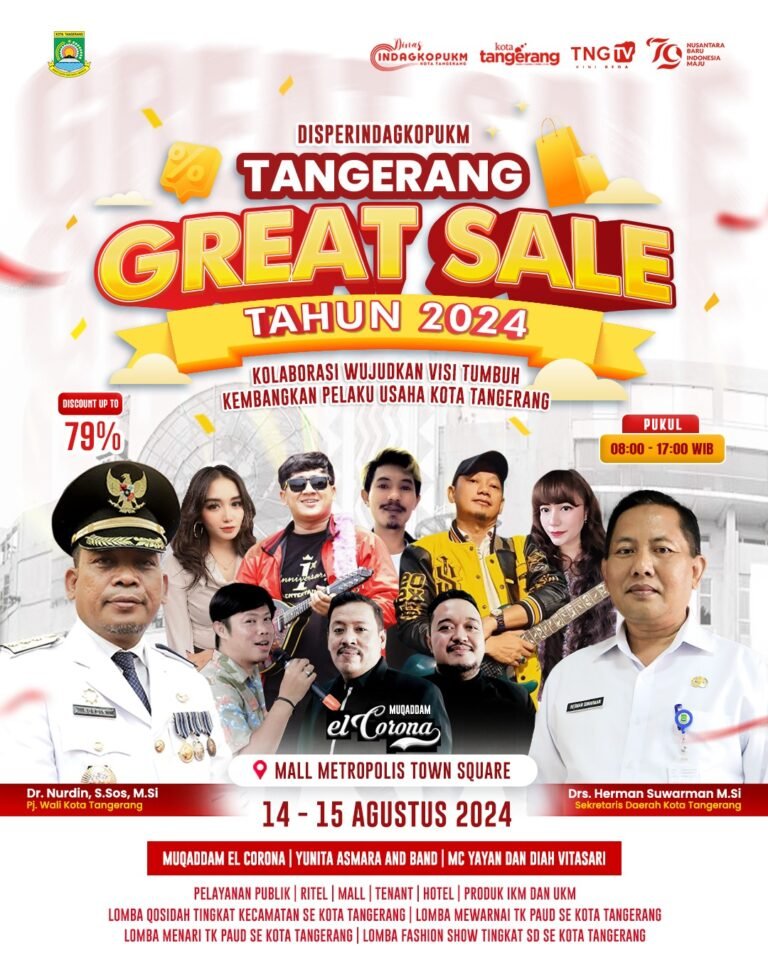 Ayo Ramaikan Tangerang Great Sale 2024, Nikmati Diskon Belanja hingga 79% Ayo Ramaikan Tangerang Great Sale 2024, Nikmati Diskon Belanja hingga 79%