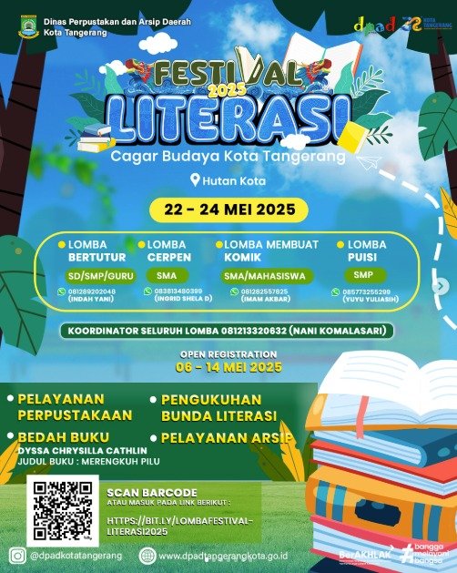 Pemkot Tangerang Gelar Festival Literasi, Catat Tanggalnya!