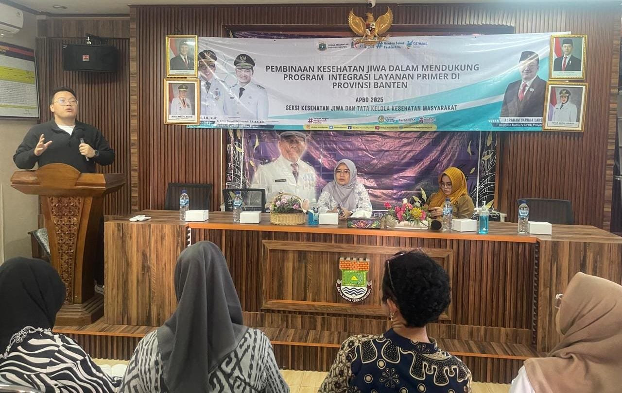Abraham Garuda Laksono serukan pentingnya kesehatan jiwa untuk kesejahteraan masyarakat Banten dan dukung kolaborasi lintas sektor.