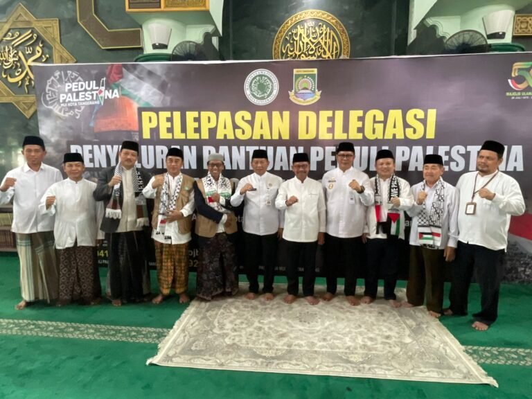 MUI Tangerang Resmi Kirimkan Bantuan ke Palestina, Wakil Ketua DPRD Ingin Pastikan Sampai ke Tujuan