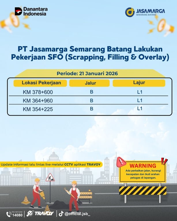 Layanan Prima dan Infrastruktur Andal, Tol Batang Semarang Jadi Pilihan Pengguna Jalan.
