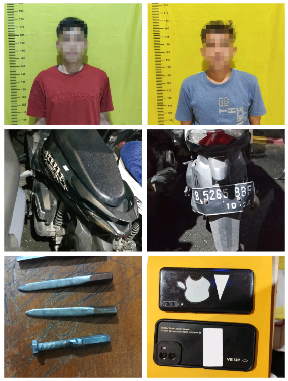 Aksi Curanmor Pakai Kunci T Digagalkan Polisi dan Warga di Ciledug