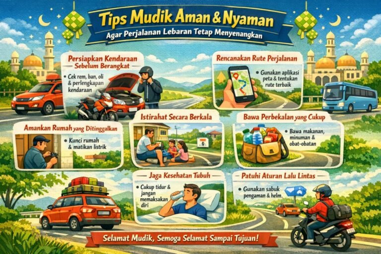 Tips Mudik Aman dan Nyaman agar Perjalanan Lebaran Tetap Menyenangkan